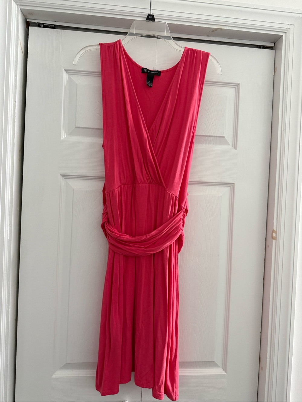 INC International Concepts Vibrant Fuchsia Sleeveless Midi Dress - salmon